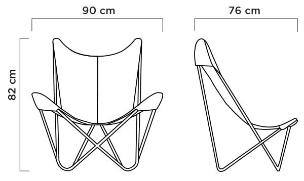 chair-butterfly-outline